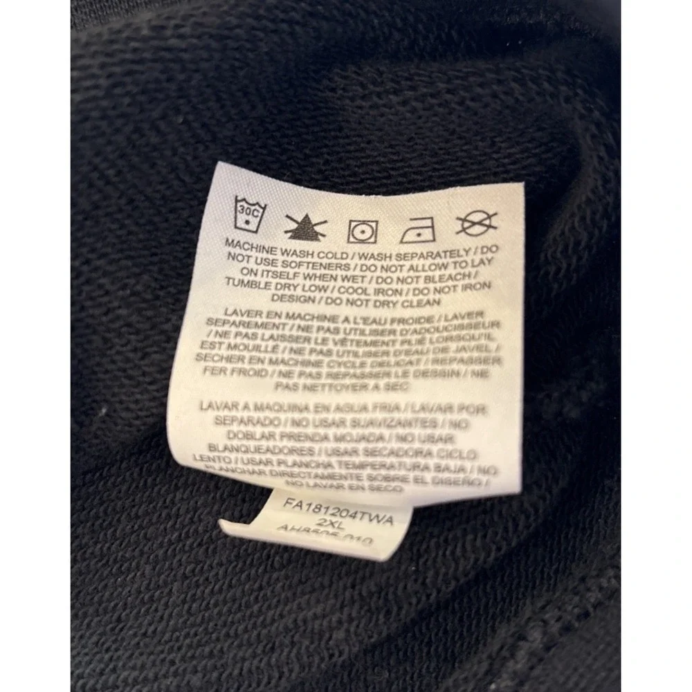 Nike Sportswear AF1 Men's Hoodie XXL Black French Terry Full Zip Sweatshirt